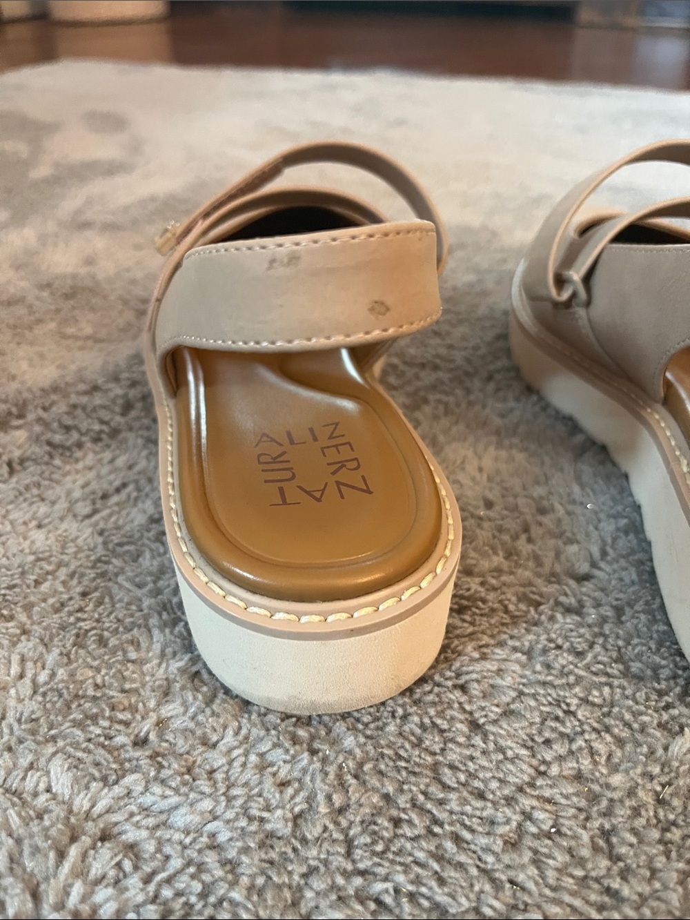 Naturalizer Women's Beige Mary Jane Slingback Flats - Picture 5 of 12